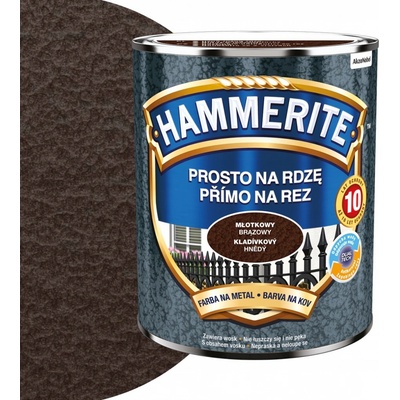 Akzo Nobel Hammerite přímo na rez 0,25L kladívkový hnědý