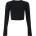 Umbro Къса блуза Umbro Pro Training Cropped LS Top - Black