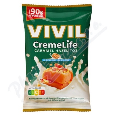 Vivil CremeLife karamel a lískový oříšek bez cukru 90 g
