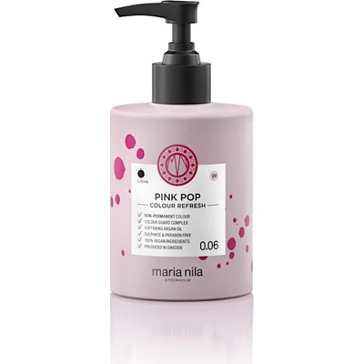 Maria Nila Jemná vyživujúca maska bez permanentných farebných pigmentov Pink (Colour Refresh Mask) 300 ml