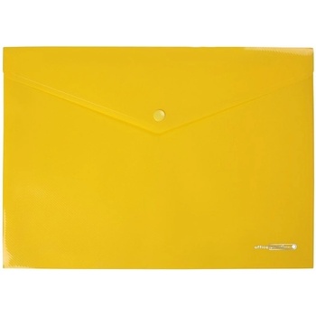 Папка джоб с копче Office Point de Luxe Жълт А4 (1303078-02-3461100-03)