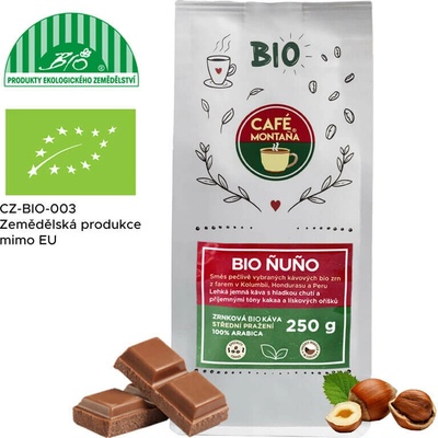 Café Montaña Bio Ñuño mletá bio káva Moka konvička 0,5 kg