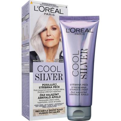 L'Oréal Paris Cool Silver Stříbrný Tónovací Kondicionér Pro Zářivě Bílé Vlasy