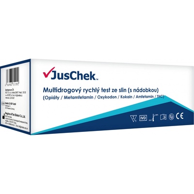Meditest JusChek Multidrogový test ze slin pro profesionální použití 1 ks