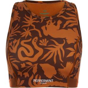 PEPPERMINT Дамски спортен сутиен Peppermint Women's Signature High-Neck Bra Sports bra - Wild Rosewood - размер XS (114-3732-0111)