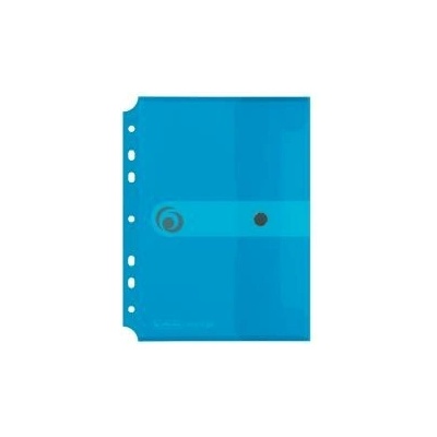 Plastový obal A5 s cvočkom a eurodierovaním Herlitz Easy Orga priehľadný modrý