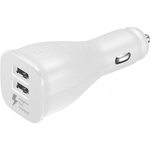 Samsung Оригинално зарядно с 2хUSB за кола за Samsung и мобилни телефони (бял) - Samsung Fast Dual Car Charger EP-LN920BW 2.0A (bulk) (EP-LN920BW )