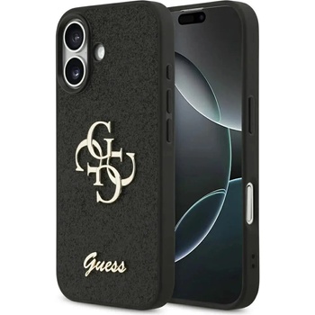 GUESS Калъф Guess Fixed Glitter Big 4G за iPhone 17 - черен (3666339492007)