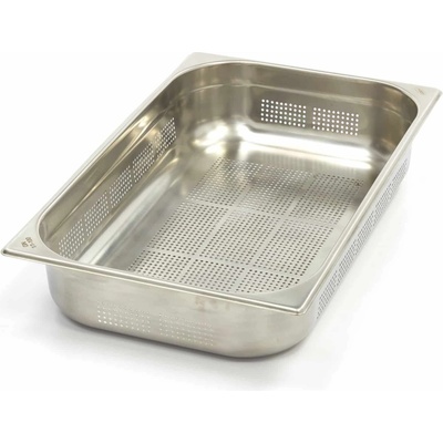 Maxima Gastronádoba 1/1 GN - Perforovaná - Hĺbka 10 cm - 53 x 32,5 cm - Nerezová oceľ