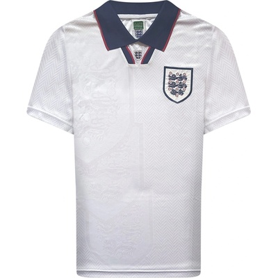 Score Draw Футболна фланелка Score Draw Score Draw England Home Shirt 1993/94 - White/Blue