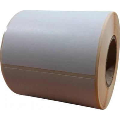 Papierová Etiketa 80 mm x 60 mm, Matný papier, Biela, Dutinka 40 mm, 500 ks/kotúč, Permanentné lepidlo, Priemer kotúča 84 mm