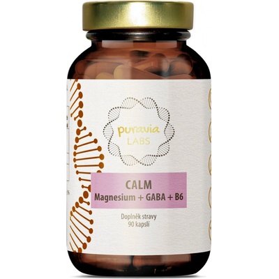 Puravia LABS CALM Magnesium + GABA + B6 90 kapsúl