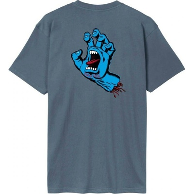Santa Cruz Screaming Hand Chest T-Shirt Storm Grey