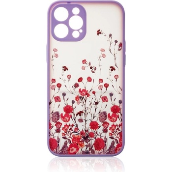 HQWear Дизайнерски калъф за iPhone 12 Pro Max флорален, лилав (9145576253717)