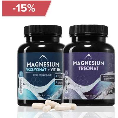 Hrotlife DUO Magnézium Bisglycinát 90 kapsúl + L-Treonát 90 kapsúl