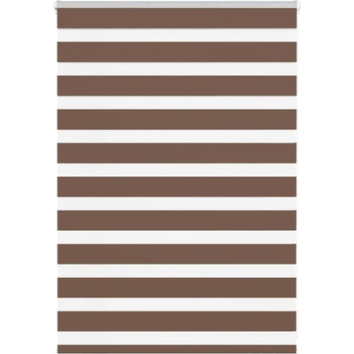 Zebra roleta hnědá 105x100 x 100,9 cm polyester Hnědá 4014314