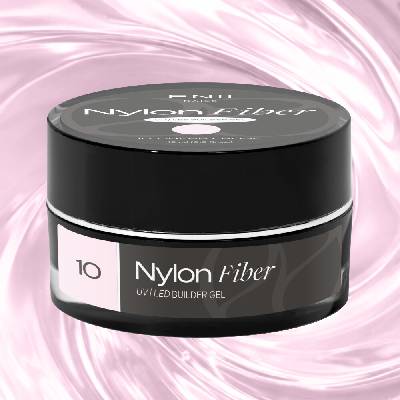 Enii Nails Nylon Fiber gel 10 Cherry Rose stavební Uv Led gel 15 ml