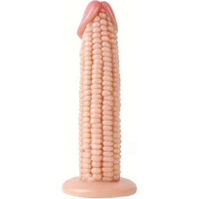 Blush Superdráždivé elastické dildo penis kukuřice s přísavkou 19 cm