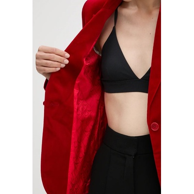 Zadig&Voltaire Сако zadig&voltaire в червено с едно копче с изчистен дизайн wwbl00864 (wwbl00864)