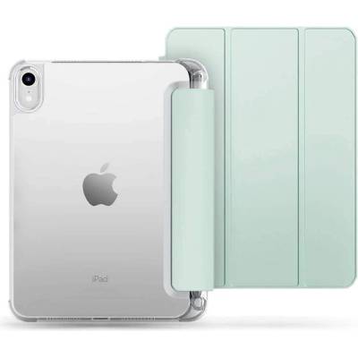 Tech-Protect SC Pen Hybrid Case - кожен кейс и поставка за iPad Air 5 (2022), iPad Air 4 (2020) (светлозелен)