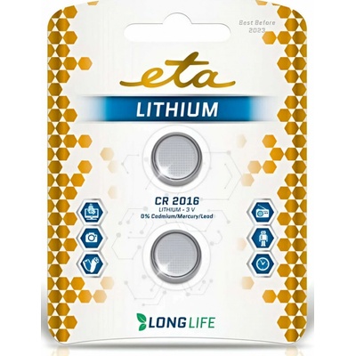 ETA PREMIUM CR2016 2ks CR2016LITH2