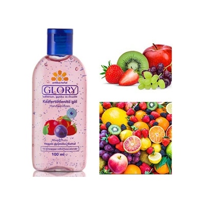 Glory dezinfekčný gél na ruky s vôňou zmiešaného ovocia 100 ml