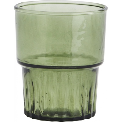 MADAM STOLTZ Pohár na vodu Colors Zelená 200 ml