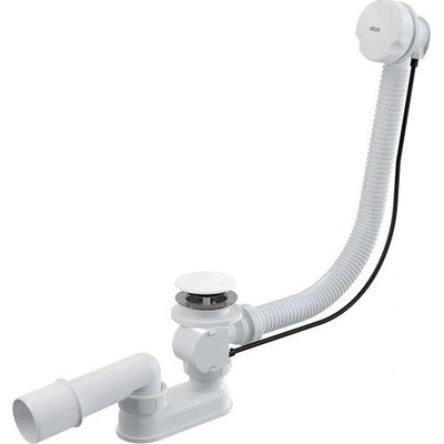 Alcadrain Automatický vaňový sifón 57 cm, biely A51BM