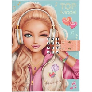 Top Model Топ Модел Дневник с код със звуков ефект, Кристи със слушалки (3532059)