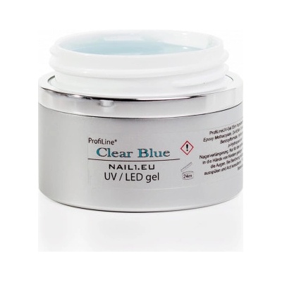 Nail1 ProfiLine Clear Blue hustý Jednofázový UV/LED Gel 30 ml