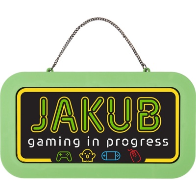 Neonová cedulka se jménem - Jakub
