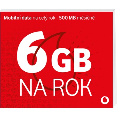 Vodafone 6 GB SIM (data na rok) ČR+EU Forma SIM: Klasická SIM karta – Hledejceny.cz