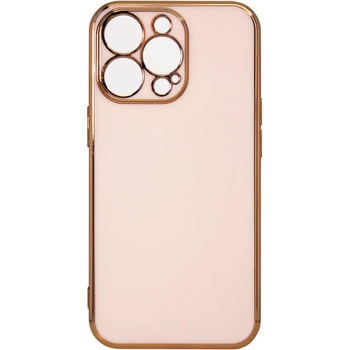 HQWear Кейс Lighting Color със златна рамка за iPhone 13 Pro, розов (KXG0032055)