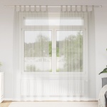 vidaXL Перде от воал 2 бр. Крем 260 x 140 см Полиестер (4108041)