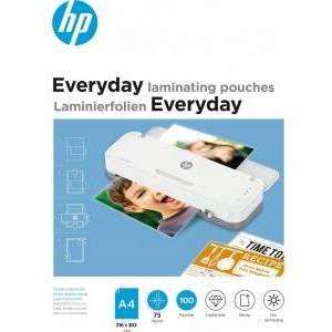 HP Compaq HP HP EVERYDAY Lamination Films, A4, 75 mic, 100 pcs, transparent/gloss