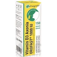 Vitamín D3 Axonia OROFAST 1000 IU sublingválny sprej 150 dávok príchuť citrus a mäta 1x30 ml