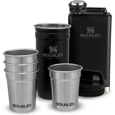 STANLEY STANLEY Darčekový set Adventure series ploskačka / butylka 250ml + panáky 4ks čierna mat