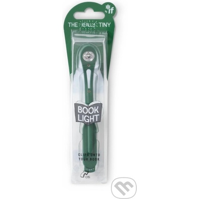 Lampička do knížky s LED úzká tmavě zelená – Zboží Mobilmania