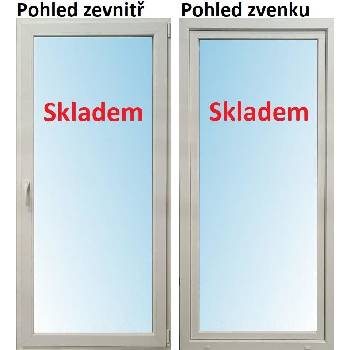 Soft Balkonové dveře Otevíravé i Sklopné Pravé Bílá / Bílá 100 x 200 cm