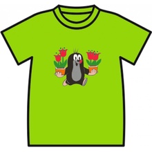 MÚB družstvo umělecké výroby Tričko s krátkym rukávom Krteček Zelená