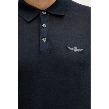 Aeronautica Militare Ленена тениска с яка Aeronautica Militare (MA1625UL00935)