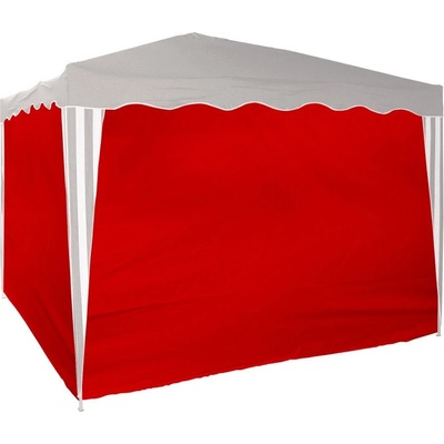 DEMA Bočné steny na záhradný pavilón 3x3 m, červené, 4 ks