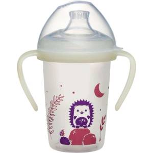 Nip Тренировъчна чаша NIP - Day & Night, за момичета, 6 м, 270 ml (4000821356092)