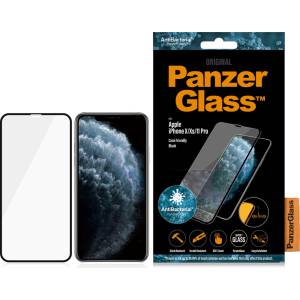 Panzer Стъклен протектор PanzerGlass за Apple iPhone X/Xs/11 Pro AntiBacterial CaseFriendly - Черен