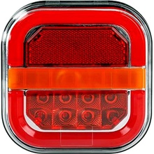 MasterLED LED zadné kombinované svetlo 4v1 – pravé, 12–24V, 27W, s osvetlením ŠPZ a smerovkou, IP67