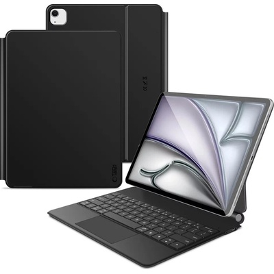 Tech-Protect SMARTCASE MAGNETIC + klávesnice pro iPad Pro 12.9 4 5 6 2020-2022 Air 13 1 2 2024-2025 5906302363452 černé – Zboží Mobilmania