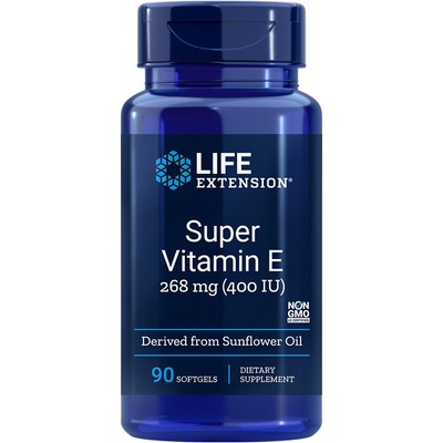 Life Extension Витамин Е 268 mg 400 IU (d-aлфа токоферол) 90 софтгел капсули | Life Extension (01863 LE)