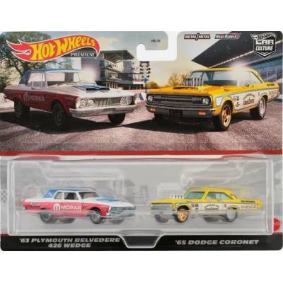 Mattel Hot Wheels Premium Car Culture 63 Plymouth Belverde 426 Wedge a 65 Dodge Coronet