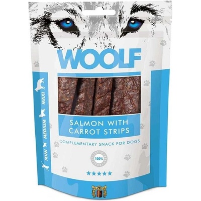 WOOLF Лосос с моркови Стрипс 100г