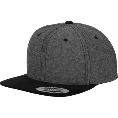 Flexfit 6089SU/6089CH Suede Snapback 6 panelová COT-55689S80899 Černá/černá